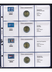 2004 Master Phil Foglio e tasche con alloggiamenti per 2 Euro Commemorativi